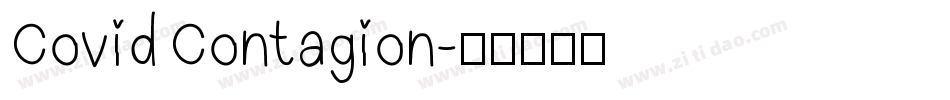 Covid Contagion字体转换